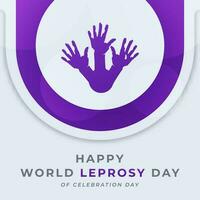 World Leprosy Day Celebration Vector Design Illustration for Background, Poster, Banner, Advertising, Greeting Card