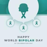 World Bipolar Day Celebration Vector Design Illustration for Background, Poster, Banner, Advertising, Greeting Card