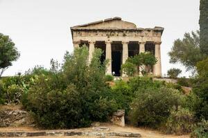 restos de el antiguo templo de hefesto construido a el antiguo ágora Entre 460 y 420 antes de Cristo foto