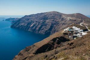 Walking trail number 9 between the cities of Fira and Oia in the Santorini Island photo