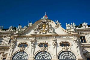 Detail of the Upper Belvedere palace in a beautiful early spring day photo