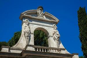 Detail of the entrance to the Palatine Hill in Rome photo