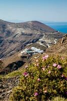 Walking trail number 9 between the cities of Fira and Oia in the Santorini Island photo