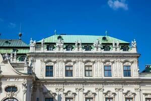 Detail of the Upper Belvedere palace in a beautiful early spring day photo