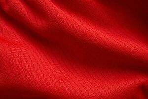 Red sports clothing fabric football shirt jersey texture background photo