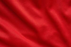 Red sports clothing fabric football shirt jersey texture background photo