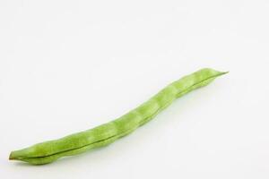Green bean isolated in white background. Phaseolus vulgaris photo