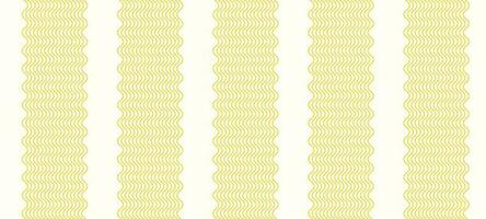 Italian pasta pattern. Spaghetti and ramen noodles on yellow background. Isolated vector illustrations