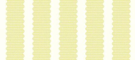 Italian pasta pattern. Spaghetti and ramen noodles on yellow background. Isolated vector illustrations