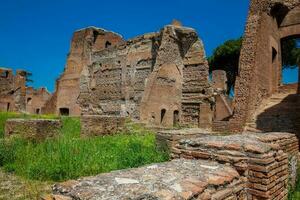 Ruins of the Palace of Septimius Severus or Domus Severiana on the Palatine Hill photo
