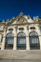 Detail of the Upper Belvedere palace in a beautiful early spring day photo