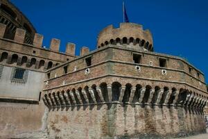 The beautiful Mausoleum of Hadrian also called Sant Angelo Castle built on the year 139 AD photo