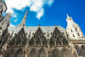 The beautiful antique Saint Stephen Cathedral built on 1160 located at  Stephansplatz in Vienna photo