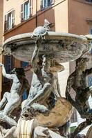 The Turtle Fountain located in Piazza Mattei built in 1588 by the architect Giacomo della Porta photo