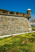 Historical Fort of Sao Francisco do Queijo built on the 6th century at Porto city in Portugal photo