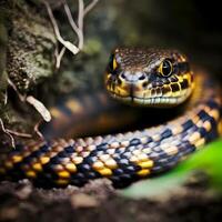 snake at rain forest photo