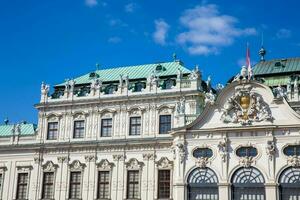 Detail of the Upper Belvedere palace in a beautiful early spring day photo