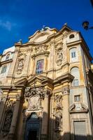 The beautiful Baroque style church of Santa Maria Maddalena in Rome completed in 1699 photo