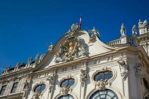 Detail of the Upper Belvedere palace in a beautiful early spring day photo