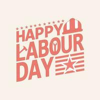 USA Happy Labor Day banner. Design template. Vector illustration