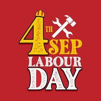 USA Happy Labor Day banner. Design template. Vector illustration