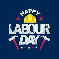 Happy Labor Day banner. Design template. Vector illustration