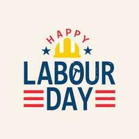 USA Happy Labor Day banner. Design template. Vector illustration