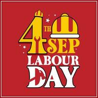 USA Happy Labor Day banner. Design template. Vector illustration