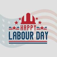 Happy Labor Day banner. Design template. American flag Vector illustration