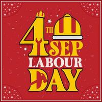 USA Happy Labor Day banner. Design template. Vector illustration