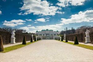 Upper Belvedere palace in a beautiful early spring day photo