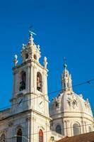 Detail of the Estrela Basilica or the Royal Basilica and Convent of the Most Sacred Heart of Jesus in Lisbon photo