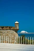 Historical Fort of Sao Francisco do Queijo built on the 6th century at Porto city in Portugal photo