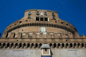 The beautiful Mausoleum of Hadrian also called Sant Angelo Castle built on the year 139 AD photo