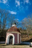 The little Chapel of the Infant Jesus a built on the 18th century that belonged to the monks of bare Carmelites located at Petrin Gardens photo