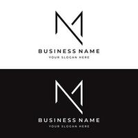 Logo design for the initial letter M monogram or geometry that is unique, modern, luxurious and elegant. Logo for business, brand, business card and company. vector