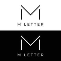 Logo design for the initial letter M monogram or geometry that is unique, modern, luxurious and elegant. Logo for business, brand, business card and company. vector