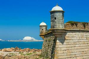 Historical Fort of Sao Francisco do Queijo built on the 6th century at Porto city in Portugal photo