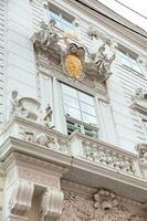 Details of the beautiful architecture of the antique buildings at Vienna inner city photo