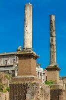 Honorary Columns at the Roman Forum in Rome photo