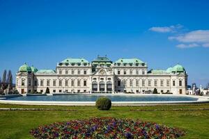 Upper Belvedere palace in a beautiful early spring day photo