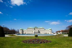 Upper Belvedere palace in a beautiful early spring day photo