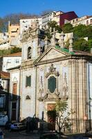 The historical Parish Church of Sao Pedro de Miragaia at Porto city center photo