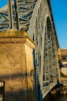 Dom Luis I Bridge a metal arch bridge over the Douro River between the cities of Porto and Vila Nova de Gaia in Portugal inaugurated in 1886 photo