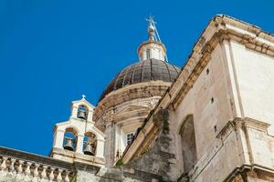 Dome and bells of the Dubrovnik Cathedral photo