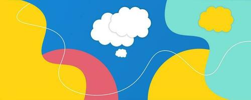 Banner background design with geometric fluid and liquid shape and gradient color and with design elements vector