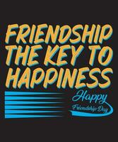 World Friendship day Typography Design, Happy Friendship day vector
