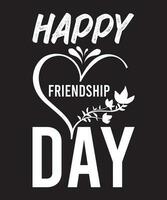 Happy Friendship Day Typography Design vector