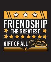 World Friendship Day Typography Design, Happy Friendship Day vector