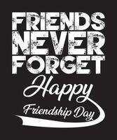 World Friendship Day Typography Design, Happy Friendship Day vector